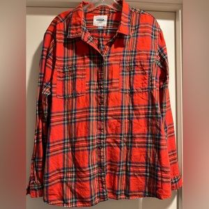 Old Navy Red Plaid Plus Size XXL